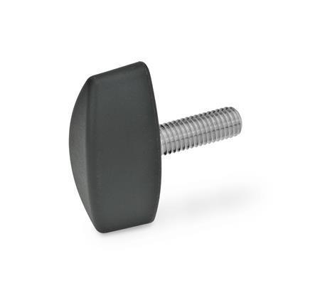Otto Ganter Wing Screw Threaded Stud Stainless Steel, GN 531